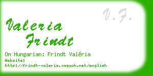 valeria frindt business card